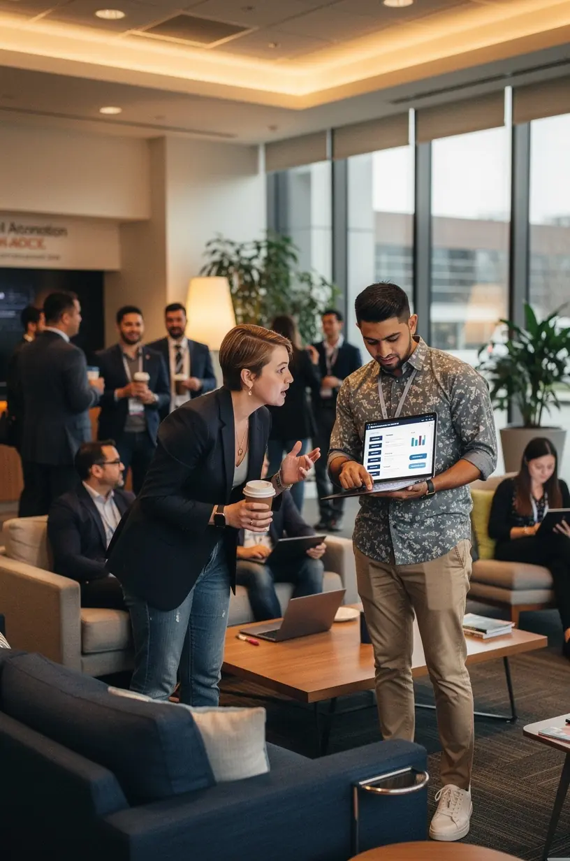 Strategic business meeting