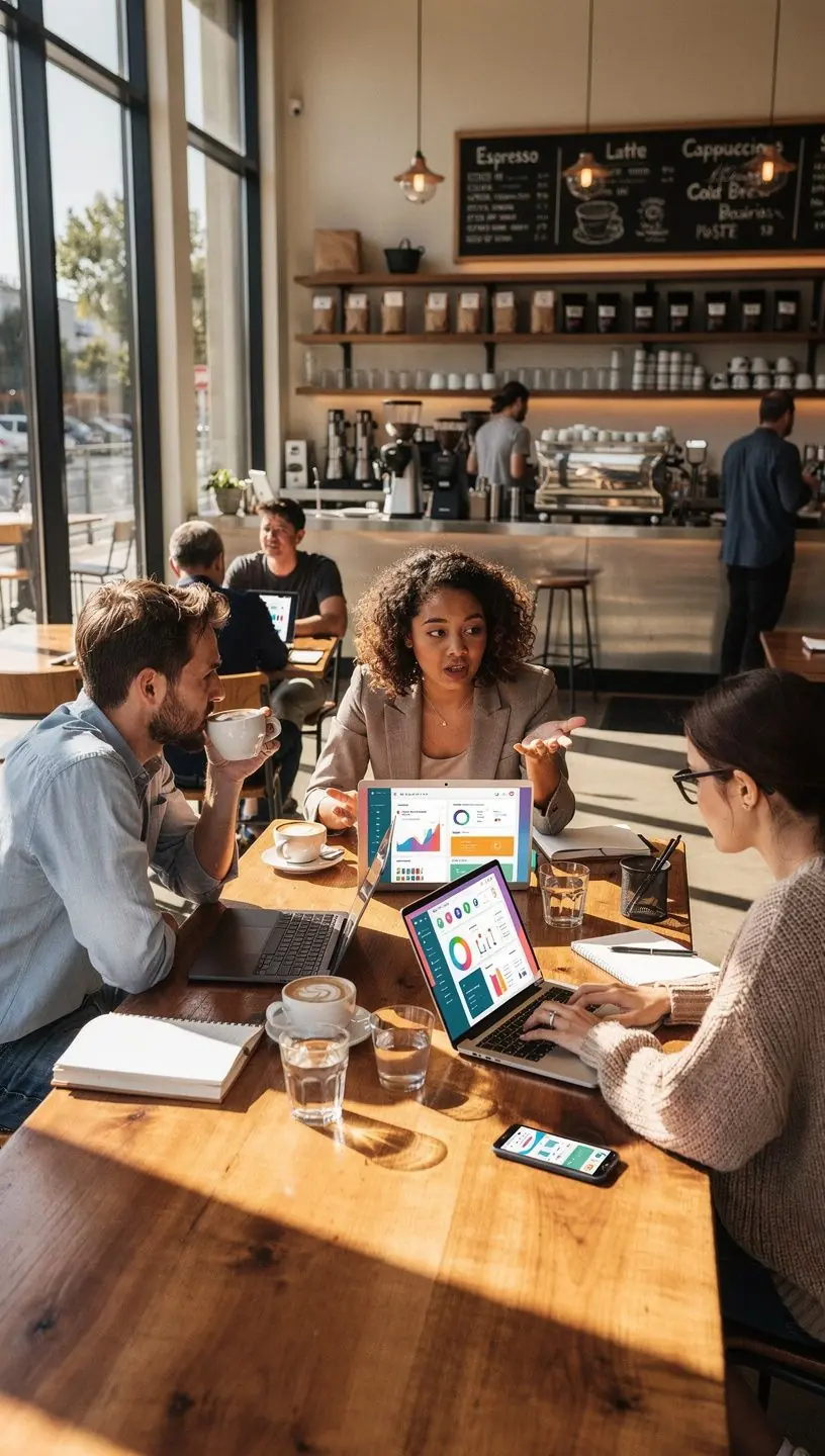 Professional team collaboration